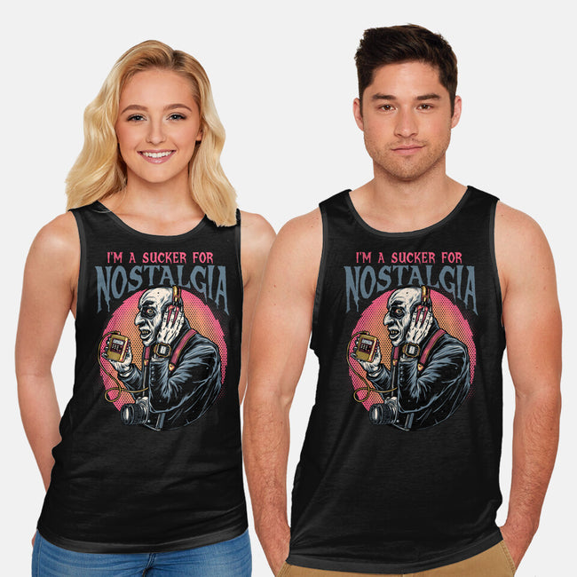 Nostalgic Vampire-Unisex-Basic-Tank-glitchygorilla