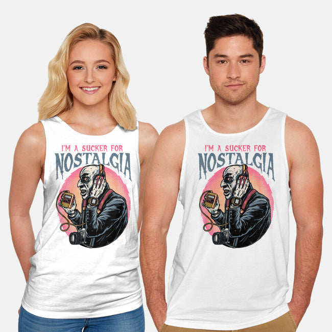 Nostalgic Vampire-Unisex-Basic-Tank-glitchygorilla