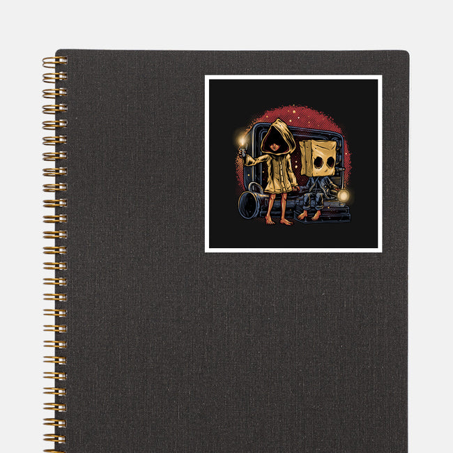 Escape The Nightmare-None-Glossy-Sticker-glitchygorilla