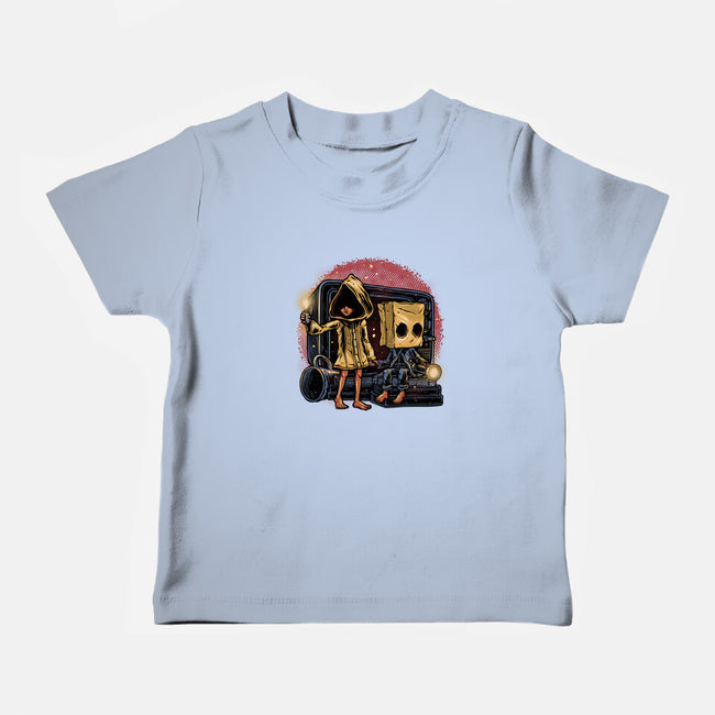 Escape The Nightmare-Baby-Basic-Tee-glitchygorilla