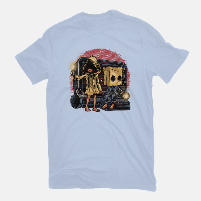 Escape The Nightmare-Mens-Heavyweight-Tee-glitchygorilla