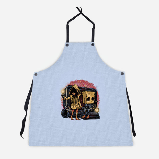Escape The Nightmare-Unisex-Kitchen-Apron-glitchygorilla