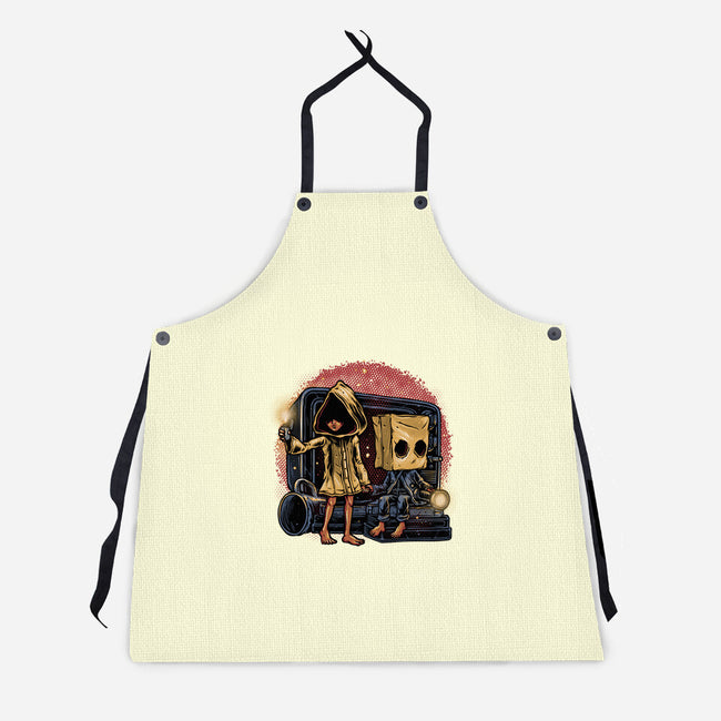Escape The Nightmare-Unisex-Kitchen-Apron-glitchygorilla