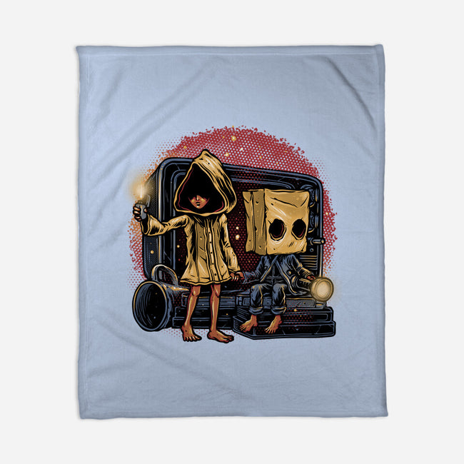 Escape The Nightmare-None-Fleece-Blanket-glitchygorilla