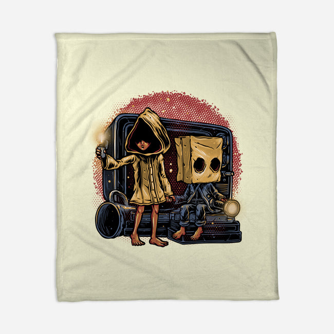 Escape The Nightmare-None-Fleece-Blanket-glitchygorilla