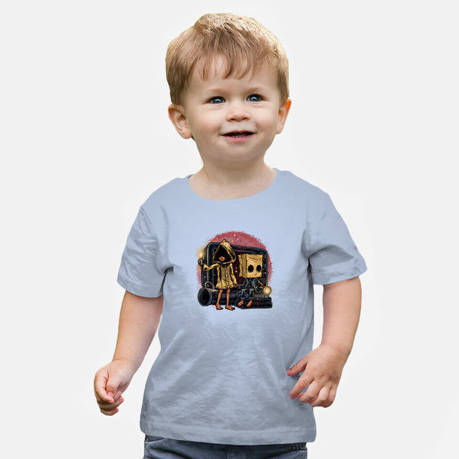 Escape The Nightmare-Baby-Basic-Tee-glitchygorilla