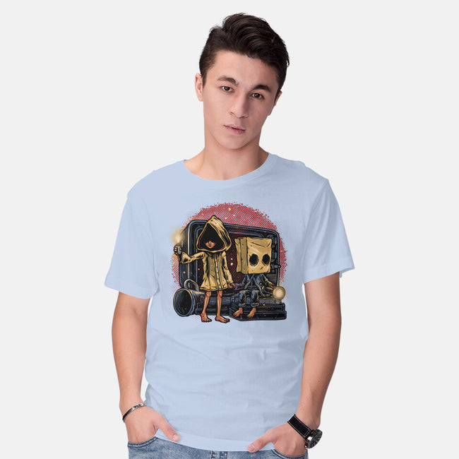 Escape The Nightmare-Mens-Basic-Tee-glitchygorilla
