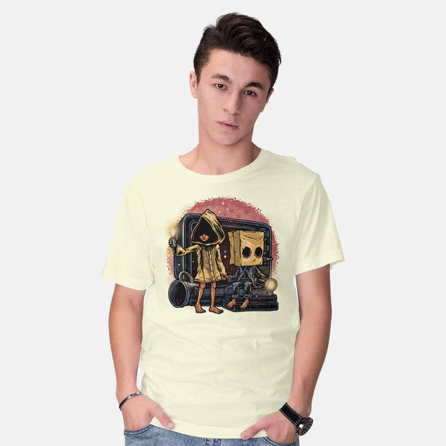 Escape The Nightmare-Mens-Basic-Tee-glitchygorilla