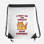 A Penny Seems Expensive-None-Drawstring-Bag-kg07