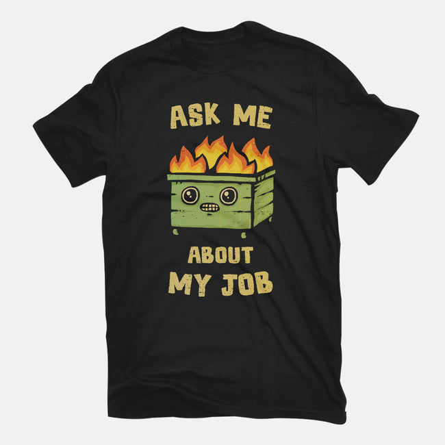 Ask Me About My Job-Womens-Fitted-Tee-kg07