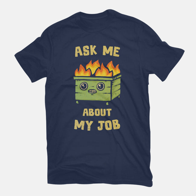 Ask Me About My Job-Womens-Fitted-Tee-kg07