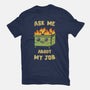 Ask Me About My Job-Womens-Fitted-Tee-kg07