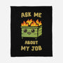 Ask Me About My Job-None-Fleece-Blanket-kg07