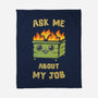 Ask Me About My Job-None-Fleece-Blanket-kg07