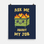 Ask Me About My Job-None-Matte-Poster-kg07