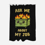 Ask Me About My Job-None-Polyester-Shower Curtain-kg07