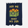 Ask Me About My Job-None-Polyester-Shower Curtain-kg07