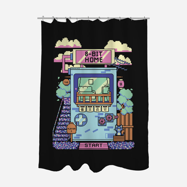 8-Bit Home-None-Polyester-Shower Curtain-Donnie