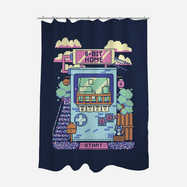 8-Bit Home-None-Polyester-Shower Curtain-Donnie