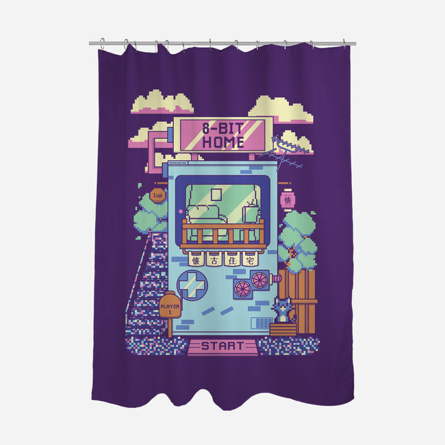 8-Bit Home-None-Polyester-Shower Curtain-Donnie