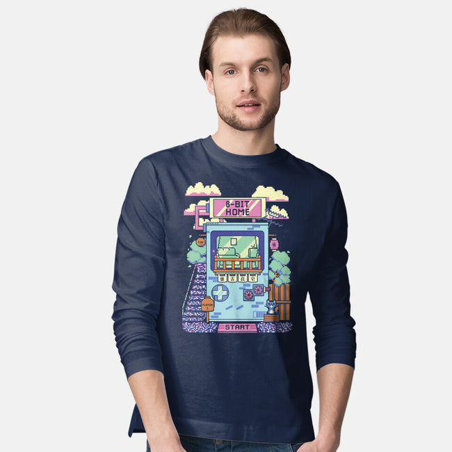 8-Bit Home-Mens-Long Sleeved-Tee-Donnie