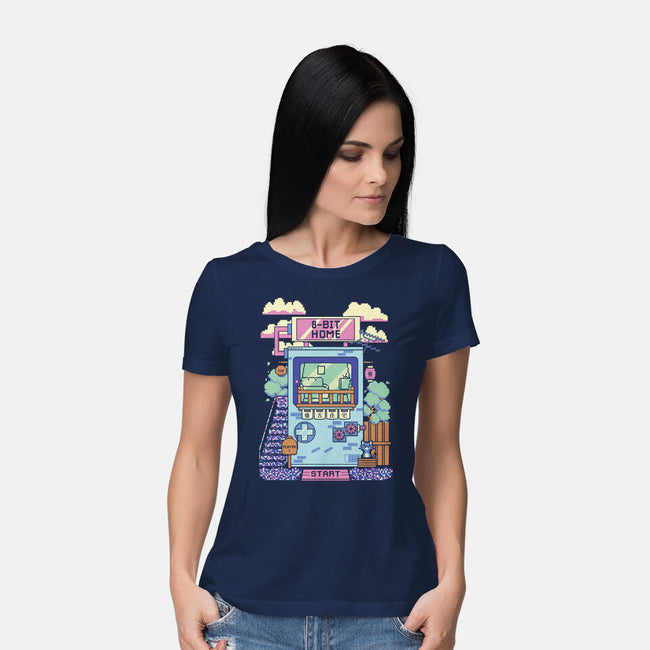 8-Bit Home-Womens-Basic-Tee-Donnie