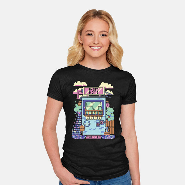 8-Bit Home-Womens-Fitted-Tee-Donnie