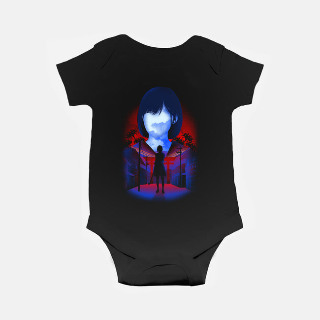 Negative Japanese Horror-Baby-Basic-Onesie-Donnie