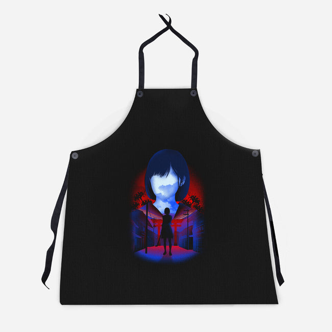 Negative Japanese Horror-Unisex-Kitchen-Apron-Donnie