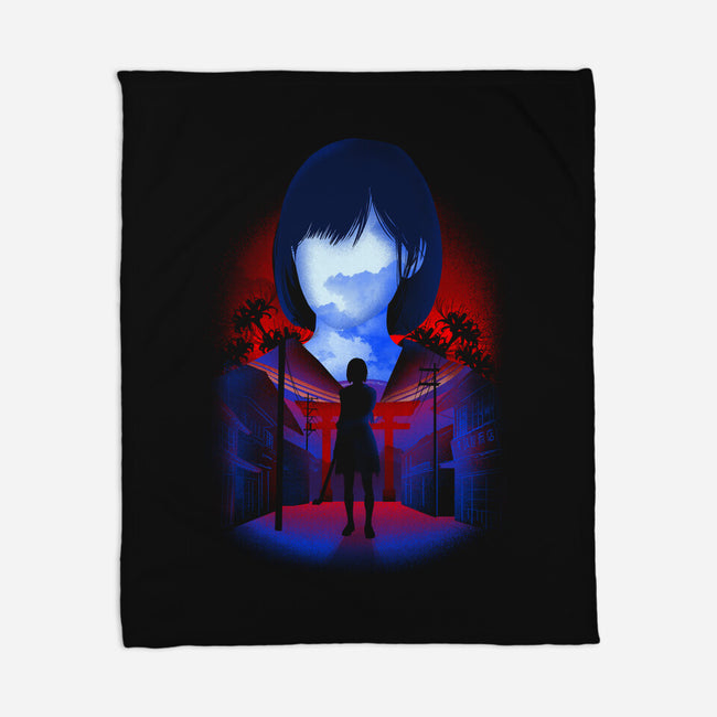 Negative Japanese Horror-None-Fleece-Blanket-Donnie