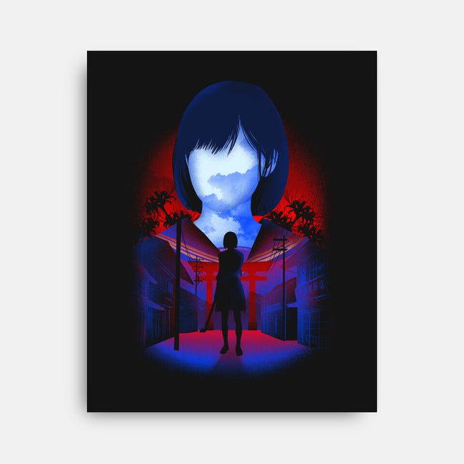 Negative Japanese Horror-None-Stretched-Canvas-Donnie