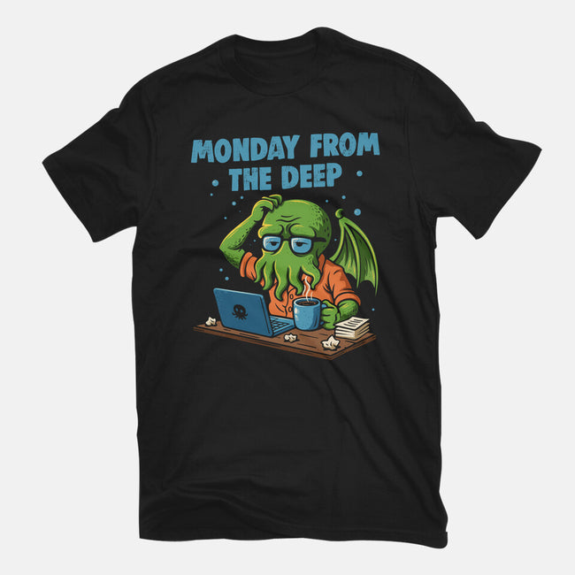 Monday From The Deep-Mens-Premium-Tee-Marinho