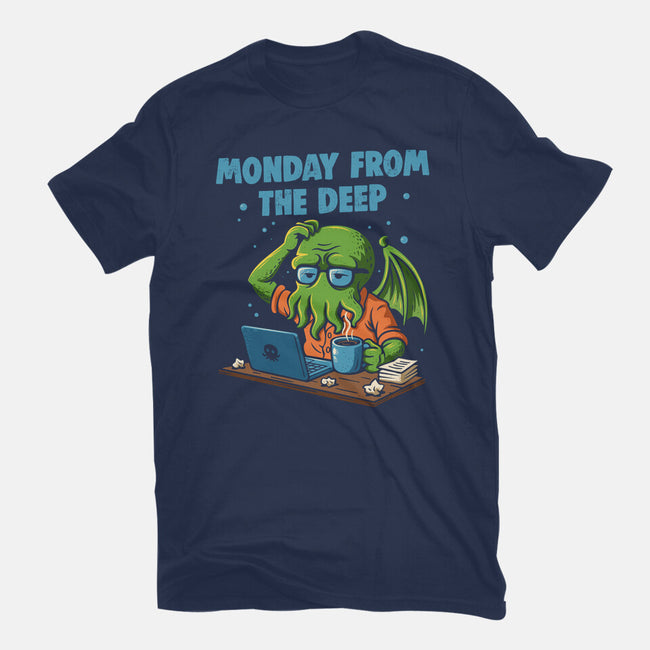 Monday From The Deep-Mens-Premium-Tee-Marinho