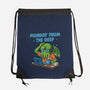 Monday From The Deep-None-Drawstring-Bag-Marinho