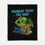 Monday From The Deep-None-Fleece-Blanket-Marinho