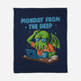 Monday From The Deep-None-Fleece-Blanket-Marinho