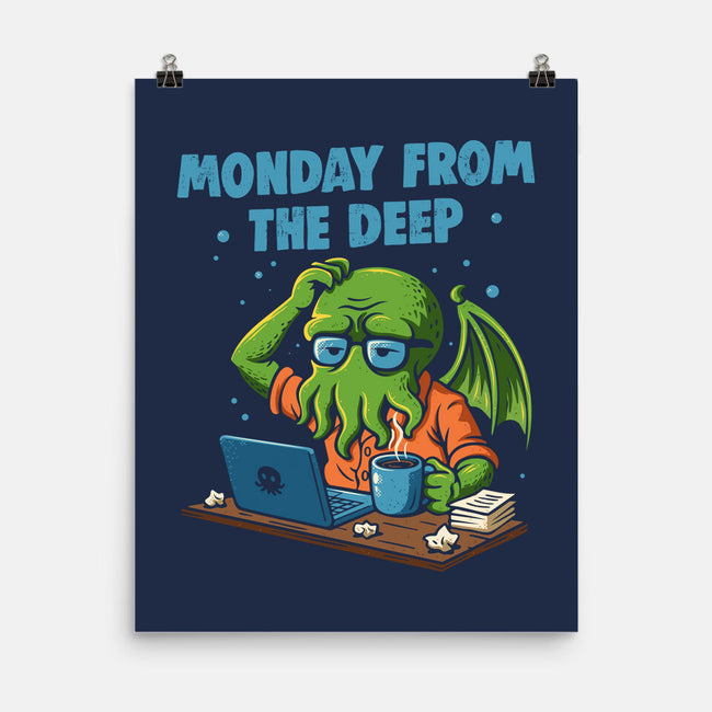 Monday From The Deep-None-Matte-Poster-Marinho