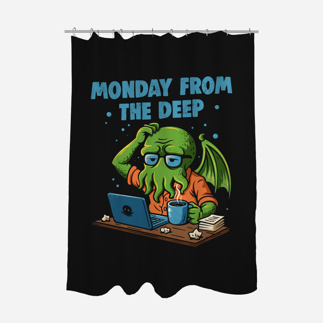 Monday From The Deep-None-Polyester-Shower Curtain-Marinho