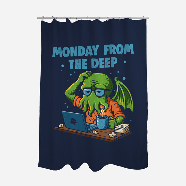 Monday From The Deep-None-Polyester-Shower Curtain-Marinho