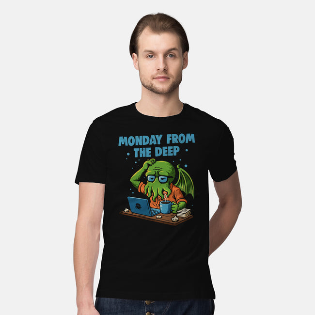 Monday From The Deep-Mens-Premium-Tee-Marinho
