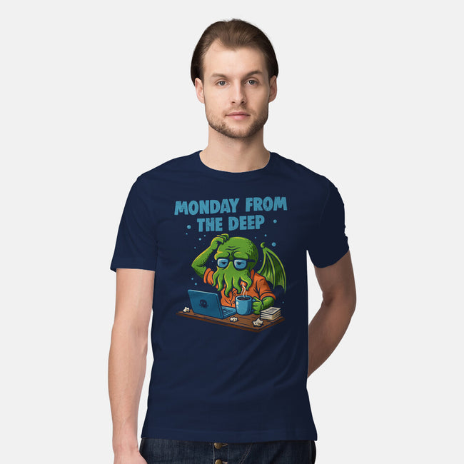 Monday From The Deep-Mens-Premium-Tee-Marinho