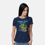Monday From The Deep-Womens-Basic-Tee-Marinho