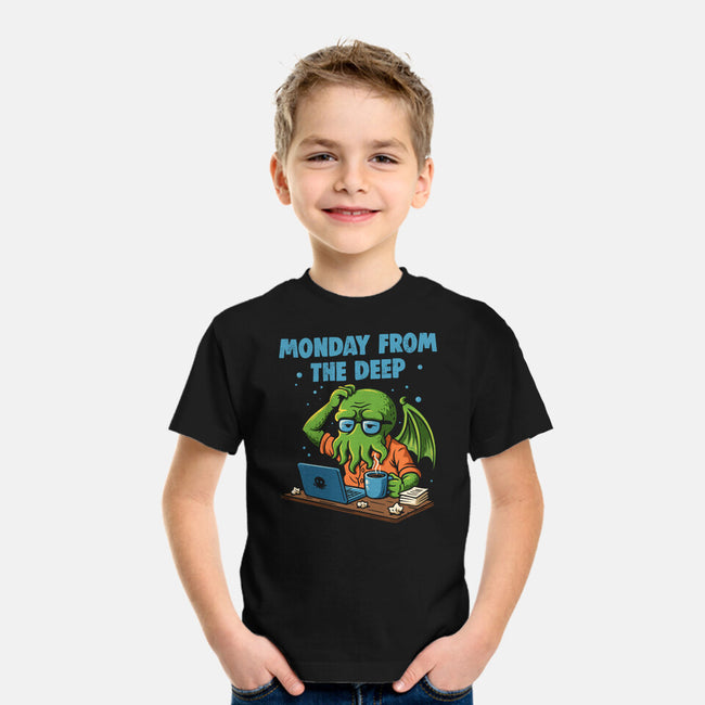 Monday From The Deep-Youth-Basic-Tee-Marinho