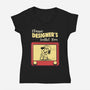 Classic Designer's Toolkit-Womens-V-Neck-Tee-Marinho