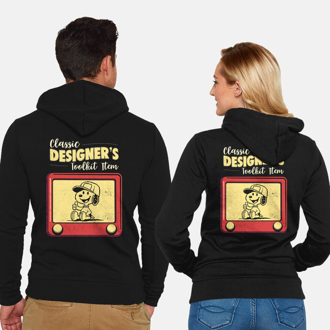 Classic Designer's Toolkit-Unisex-Zip-Up-Sweatshirt-Marinho