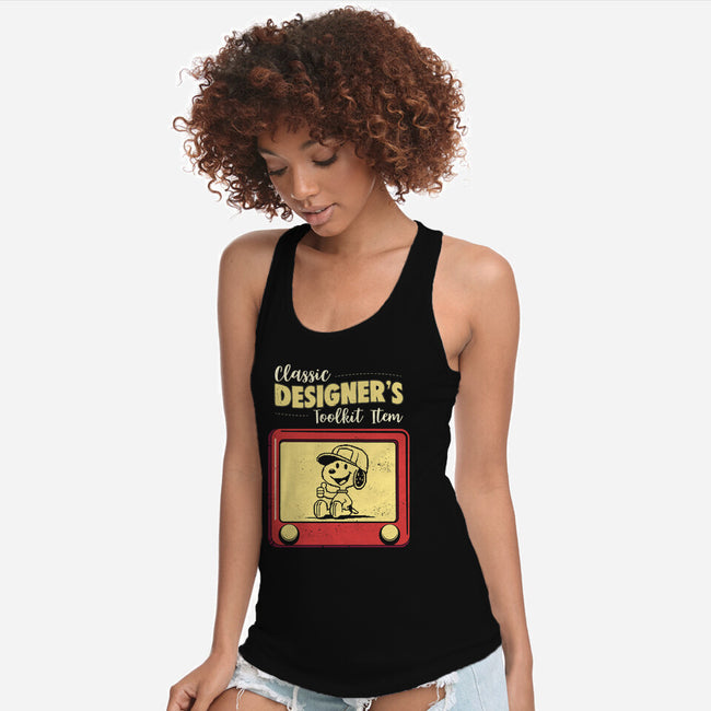 Classic Designer's Toolkit-Womens-Racerback-Tank-Marinho