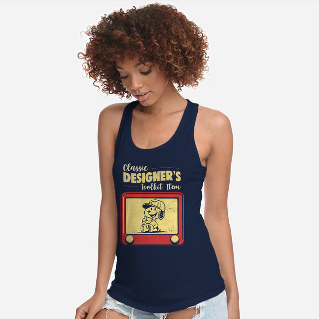 Classic Designer's Toolkit-Womens-Racerback-Tank-Marinho