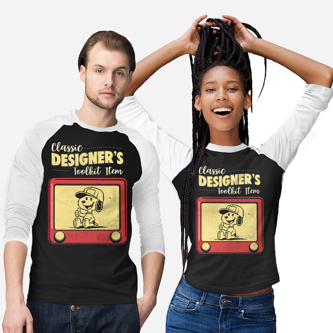 Classic Designer's Toolkit-Unisex-Baseball-Tee-Marinho