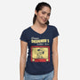 Classic Designer's Toolkit-Womens-V-Neck-Tee-Marinho