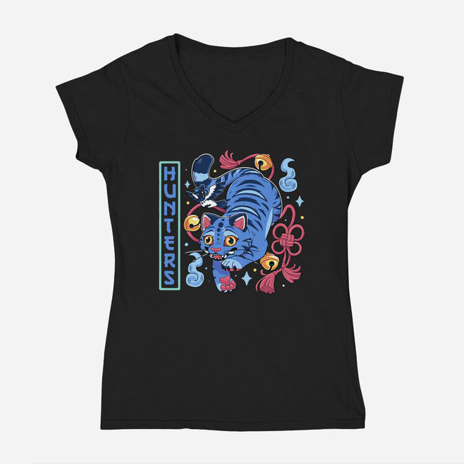 Derpy Hunter-Womens-V-Neck-Tee-Zaia Bloom